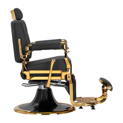 Scaun frizerie Gabbiano Leonardo Gold Black