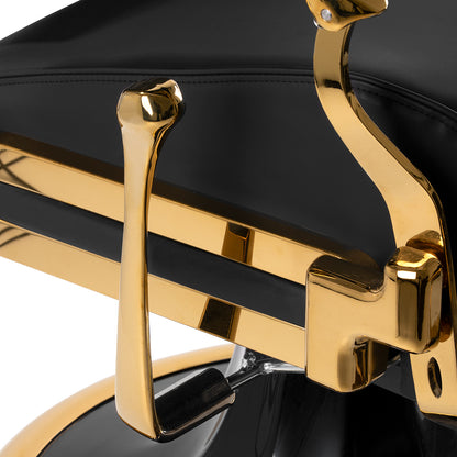 Scaun frizerie Gabbiano Leonardo Gold Black