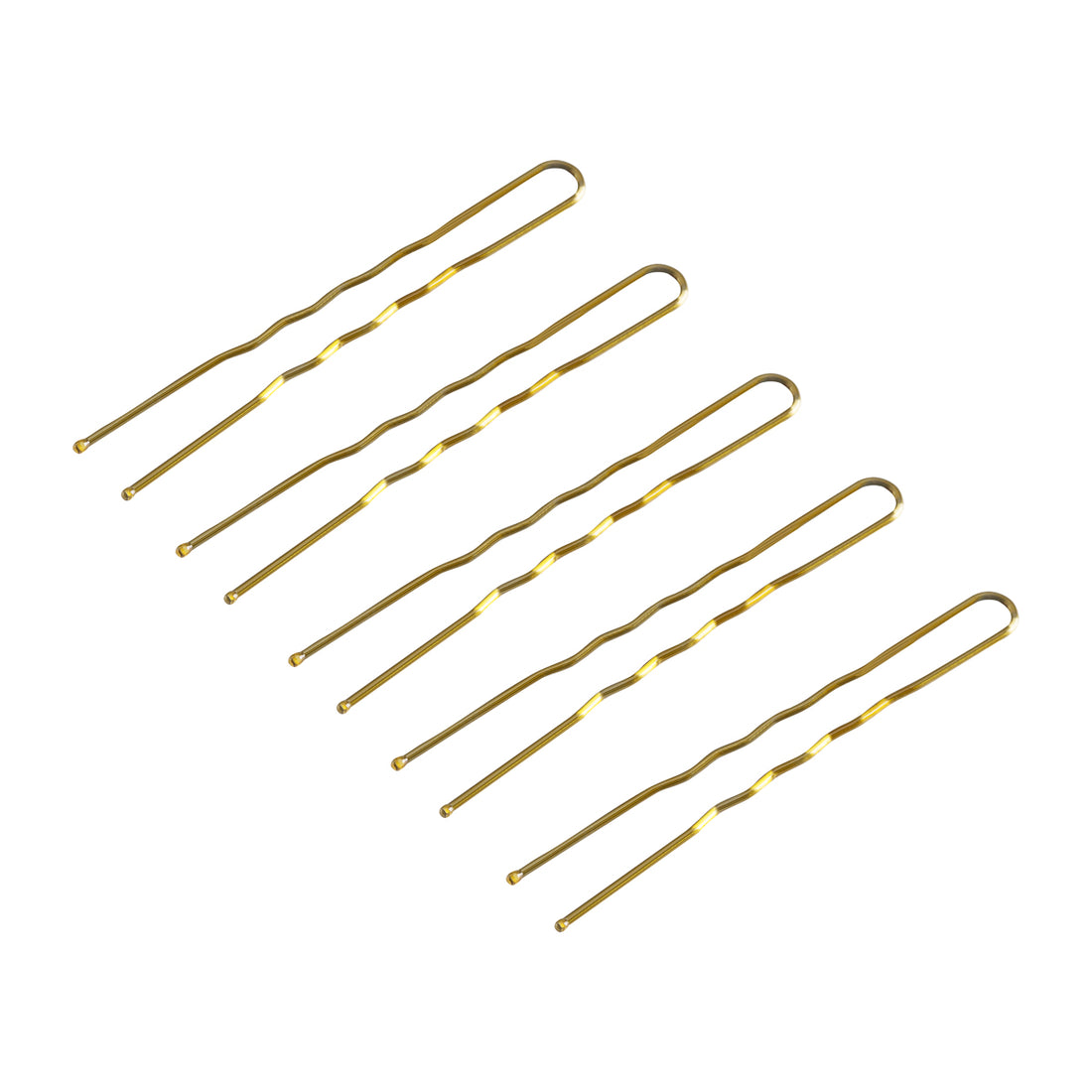 Agrafe de păr pentru coafor E-57 120 buc. 5,6 cm aurii
