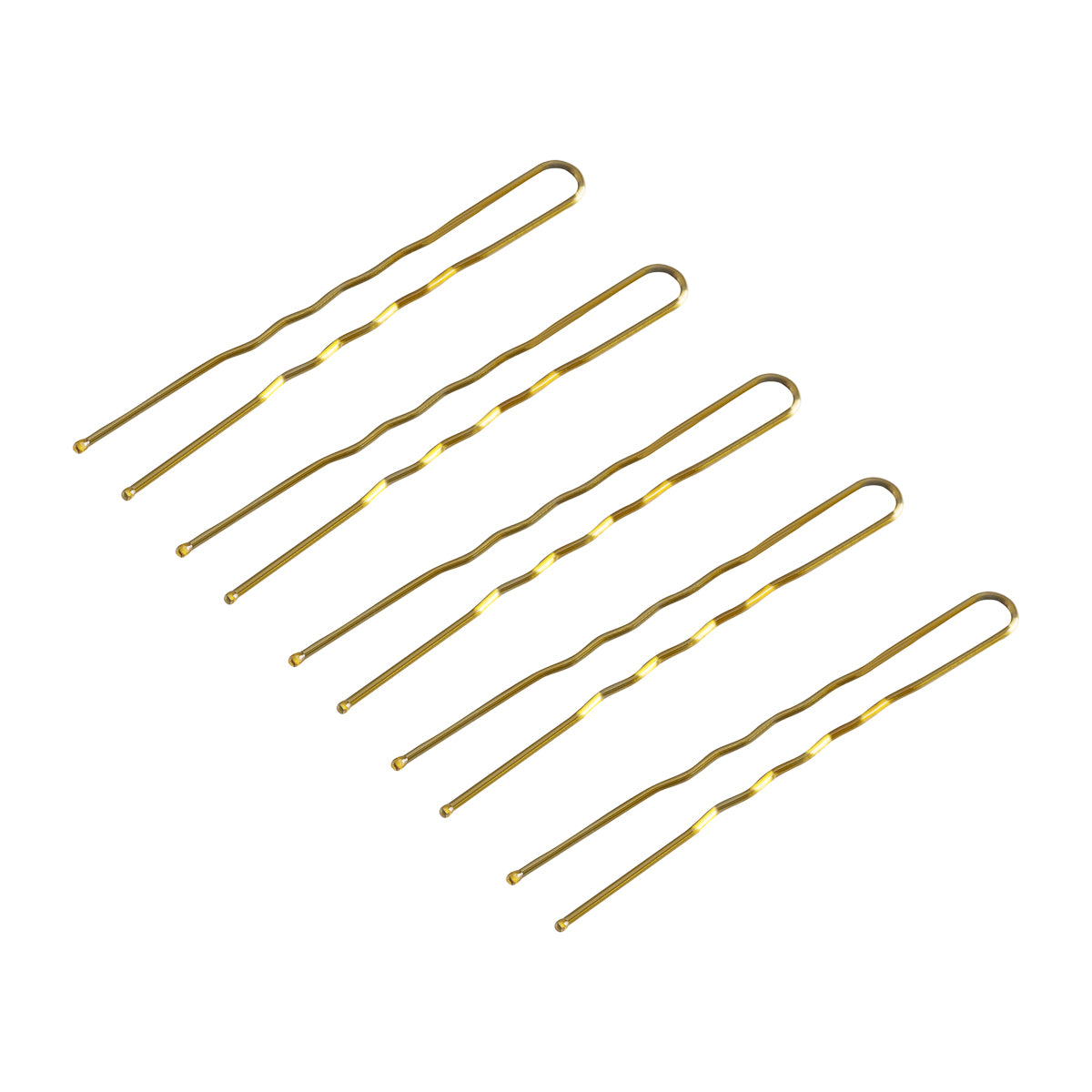Agrafe de păr pentru coafor E-57 120 buc. 5,6 cm aurii