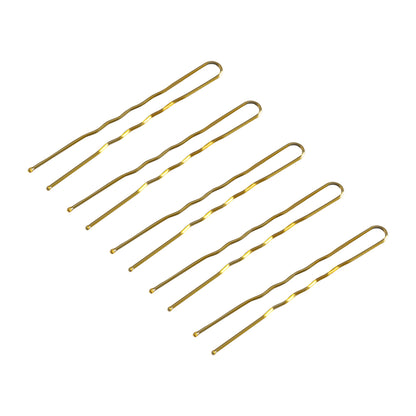 Agrafe de păr pentru coafor E-57 120 buc. 5,6 cm aurii