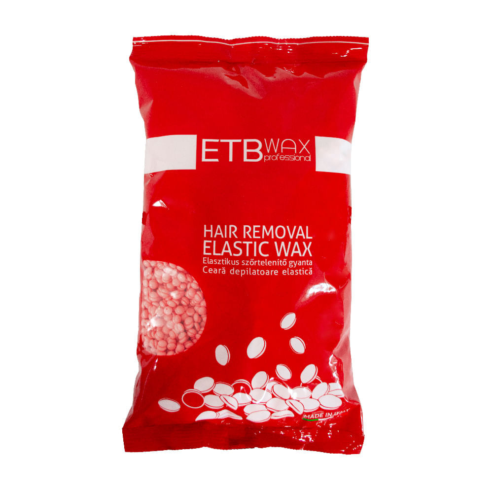 ETB Wax Ceară epilatoare elastică perle 1kg Roz TIO2, Cantitate: 1000 g