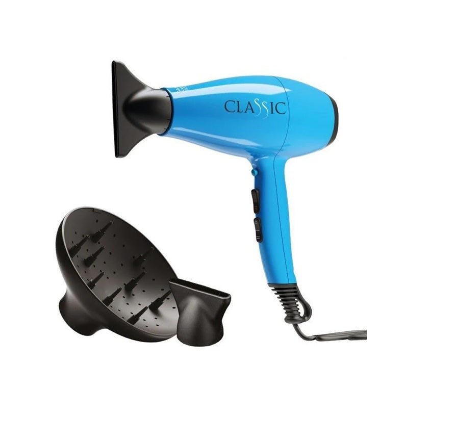 GA.MA Classic – Uscător de Păr Profesional 2200W cu Motor AC Italian, Design Ergonomic și Uscare Rapidă, Culoare: ALB