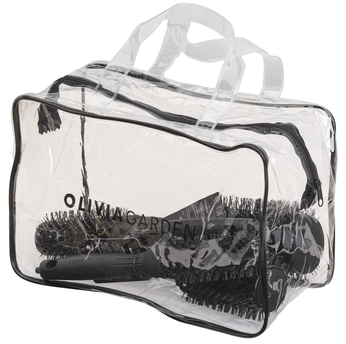 Olivia Garden Set de 4 Perii De Păr Expert Blowout Shine Black Label (25+35+45+55)