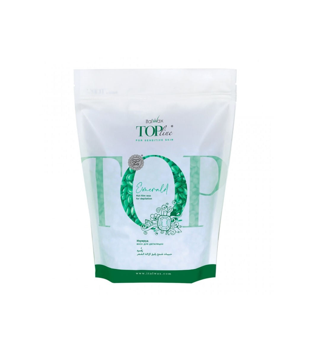 ItalWax Ceară epilatoare Perle Top Line  Emerald, Cantitate: 750 g
