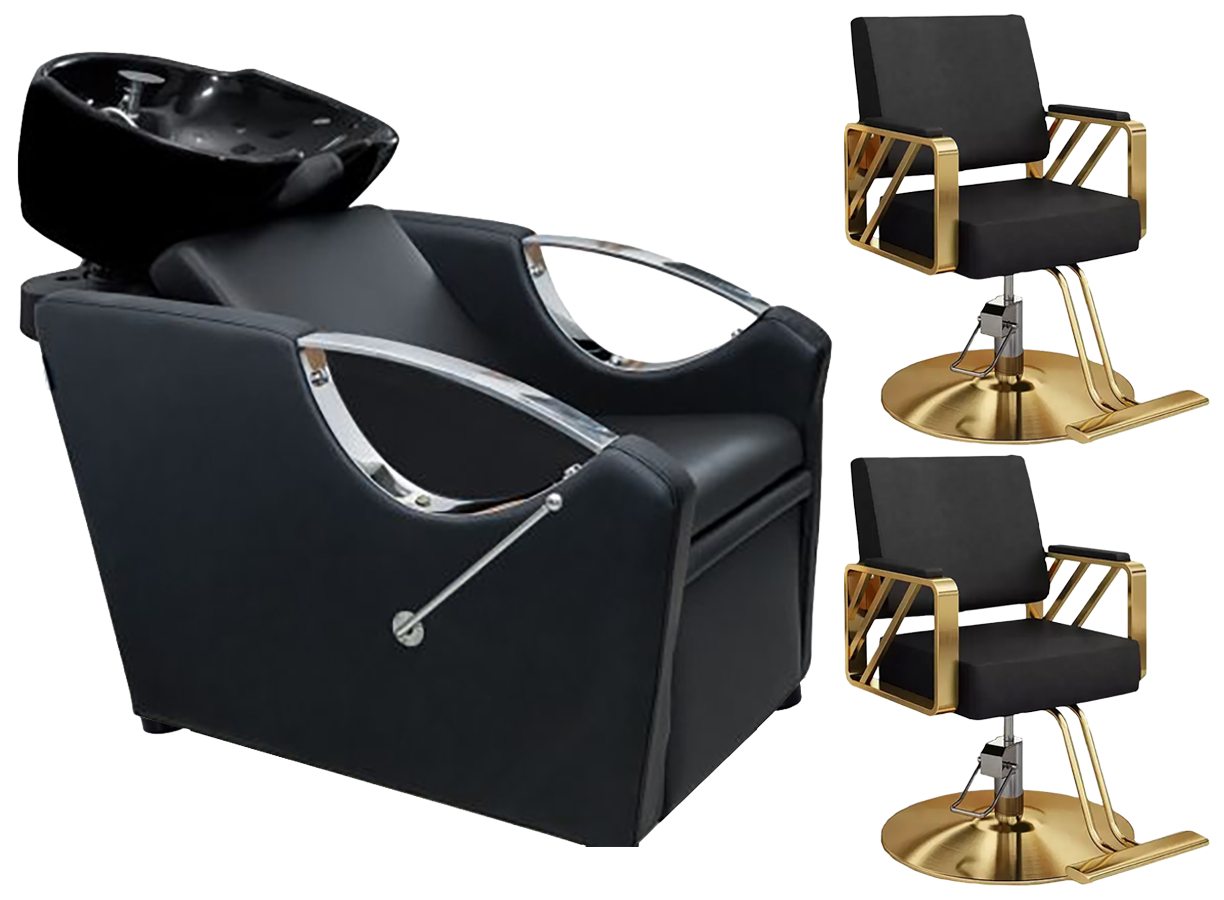 Kit mobilier coafor Yoshimoto scafa + 2 scaune K01