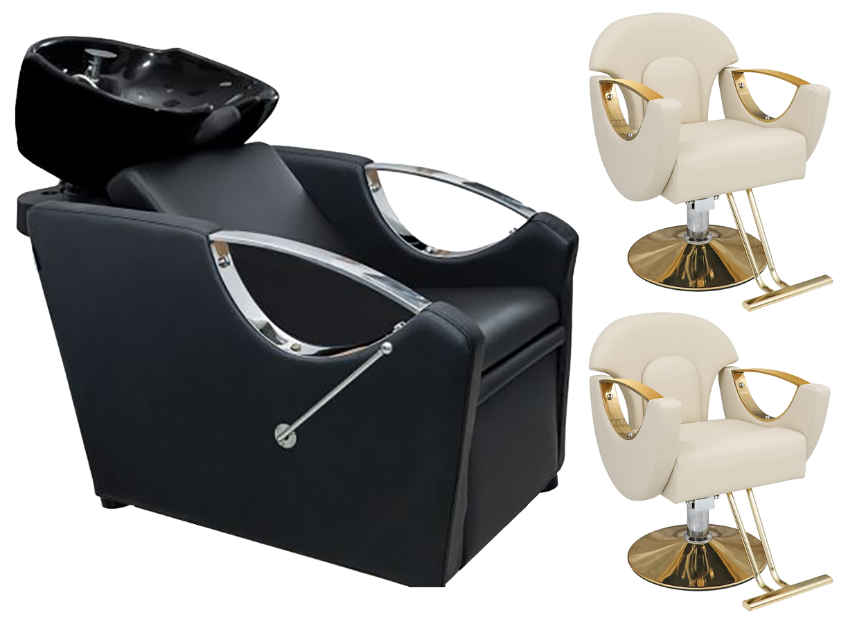 Kit mobilier coafor Yoshimoto scafa + 2 scaune K04