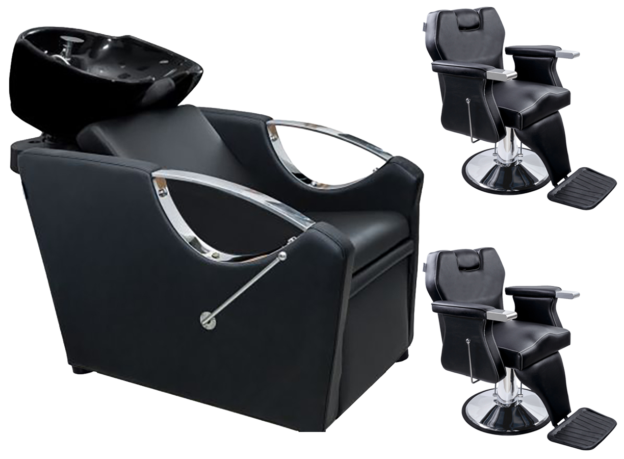 Kit mobilier frizerie Yoshimoto scafa + 2 scaune K07