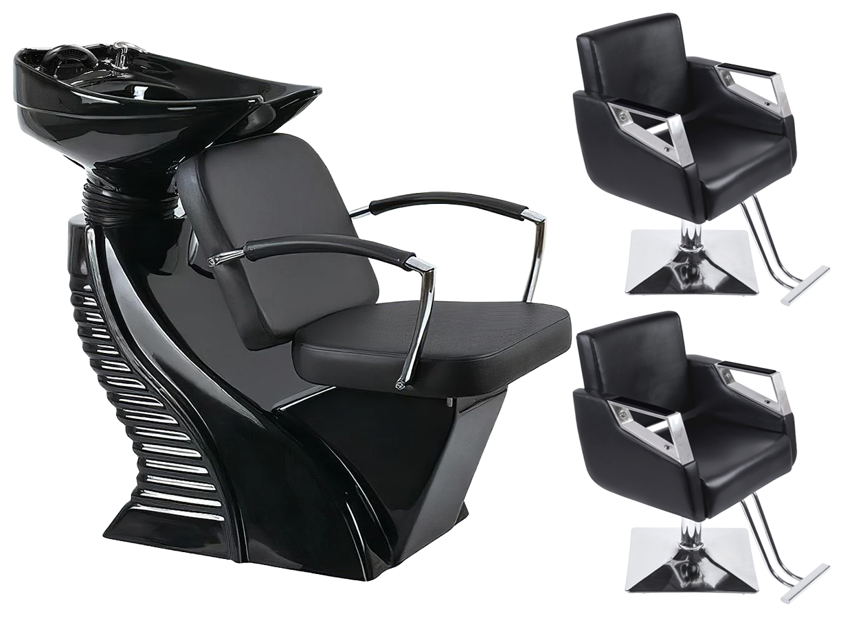 Kit mobilier coafor Yoshimoto scafa + 2 scaune K02