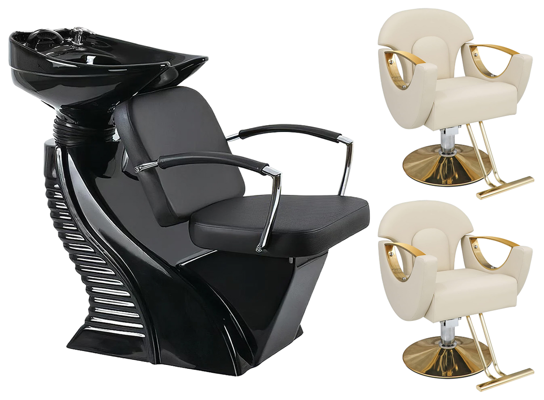 Kit mobilier coafor Yoshimoto scafa + 2 scaune K04