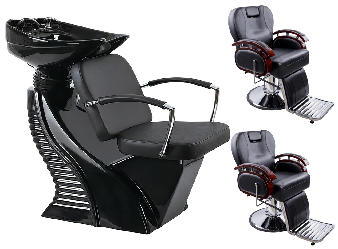 Kit mobilier frizerie Yoshimoto scafa + 2 scaune K06