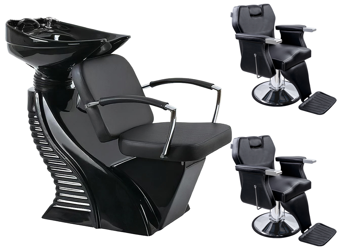 Kit mobilier frizerie Yoshimoto scafa + 2 scaune K07