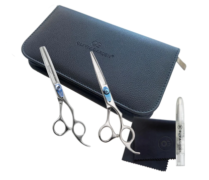 Set Foarfeci Profesionale Premium Olivia Garden Xtreme – Tuns + Filat – Performanță de Top pentru Stiliști Exigenți