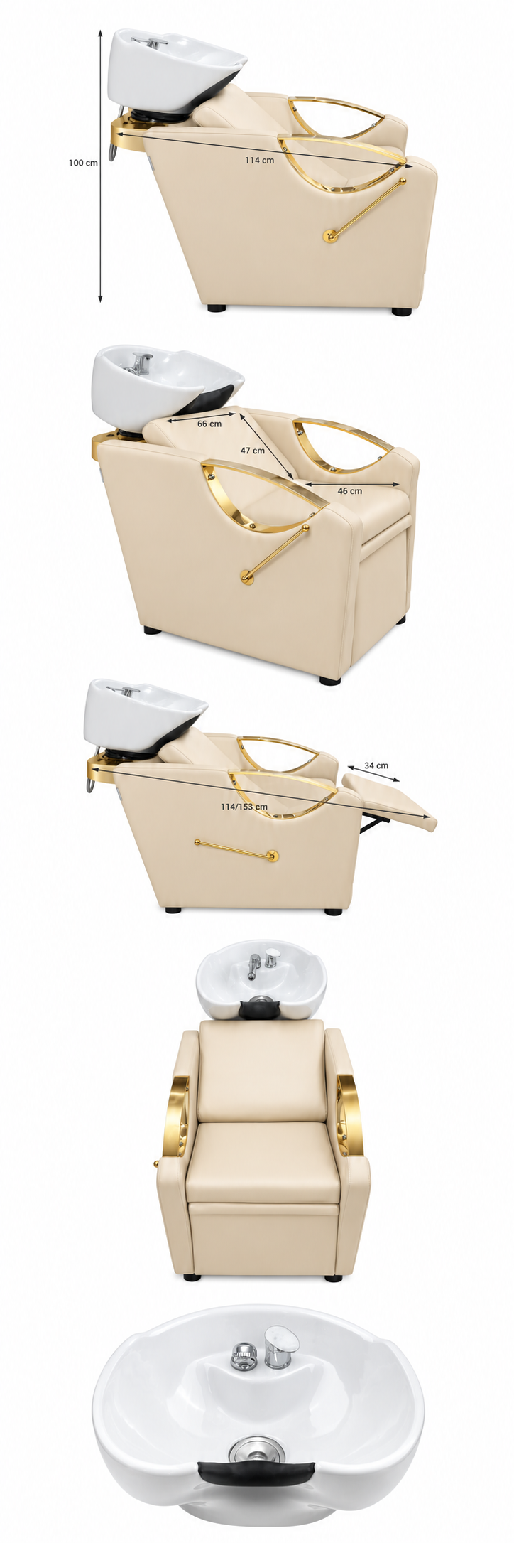 Scafa coafor frizerie Yoshimoto Comfort Pro Gold + Beige