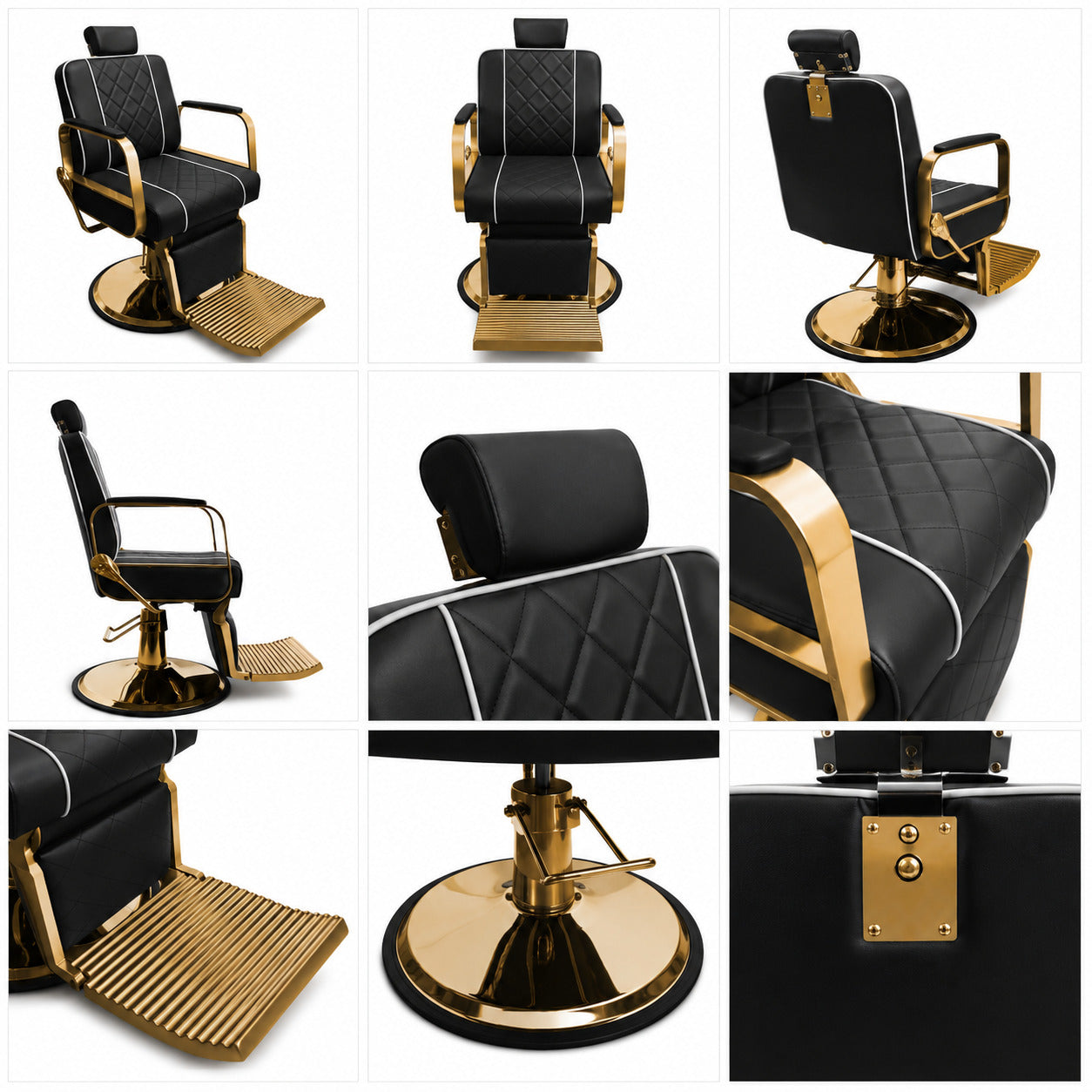 Scaun frizerie Yoshiomoto Throne Gold