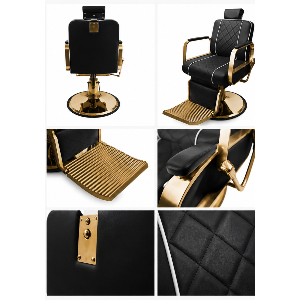 Scaun frizerie Yoshiomoto Throne Gold