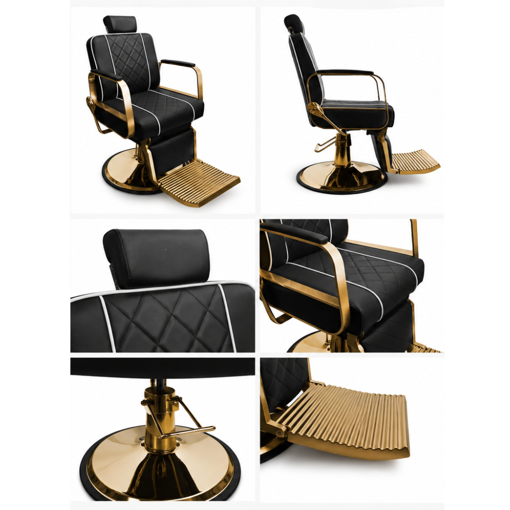Scaun frizerie Yoshiomoto Throne Gold