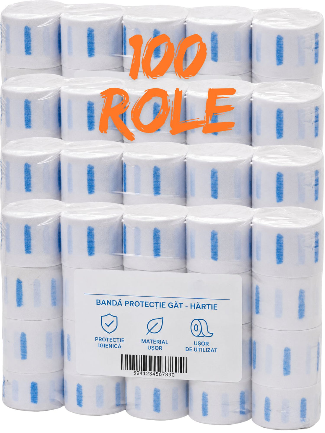 Set 100x role guler pentru frizerie
