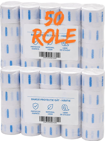 Set 50x role guler pentru frizerie