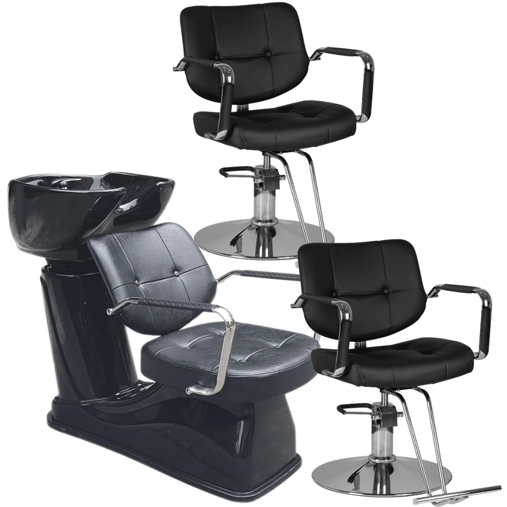 Set mobilier coafor scafa + 2 scaune Gabbiano vigo