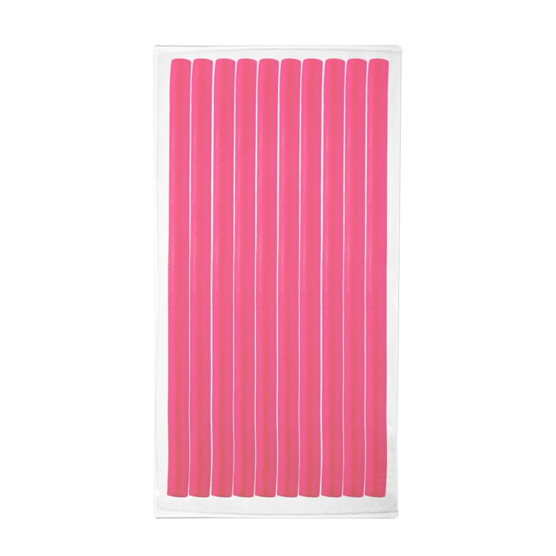 Bigudiuri flexibile, ondulare par, set 10 bucati, rosu