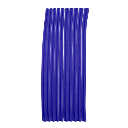 Bigudiuri flexibile, set 10 bucati, albastru
