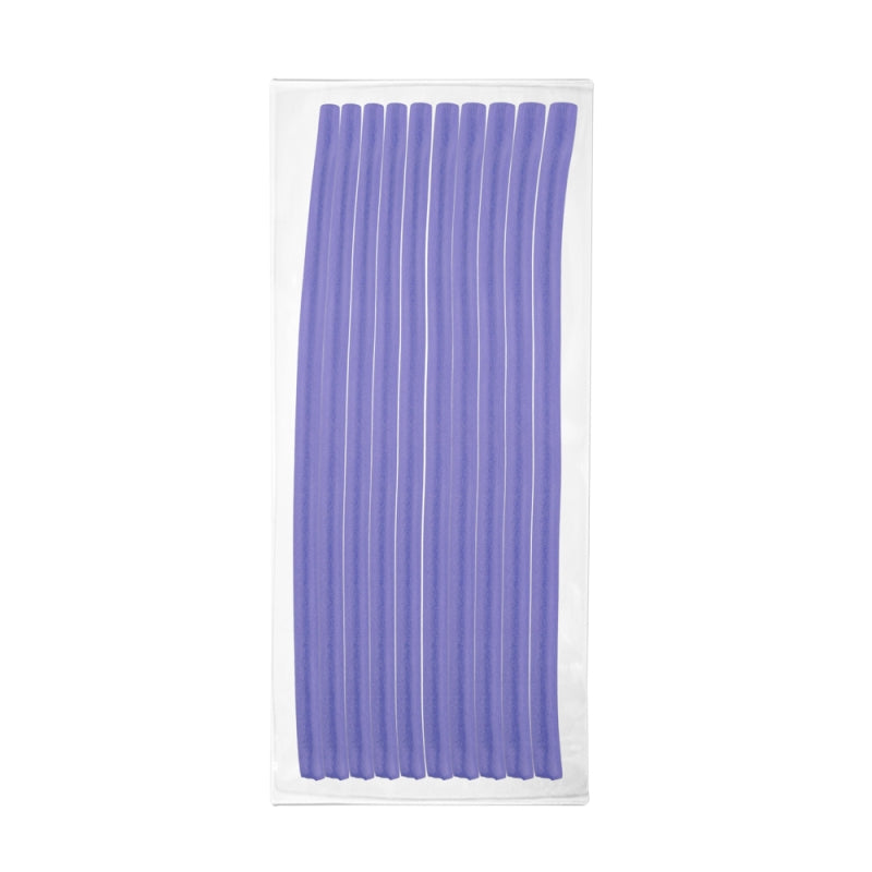 Bigudiuri flexibile, set 10 bucati, albastru