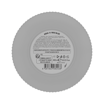 Ceară de păr Bandido Aqua 5 Wax Blue, fixare 6/10 și luciu 9/10, 450 ml