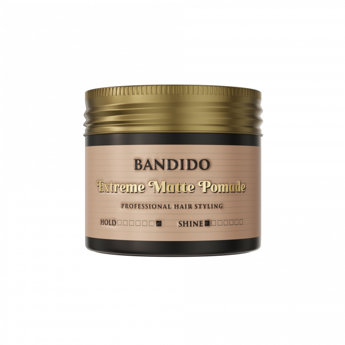 Ceară de Păr Profesională Bandido Extreme Matte Pomade, 125ml – Fixare Maximă și Efect Ultra-Mat