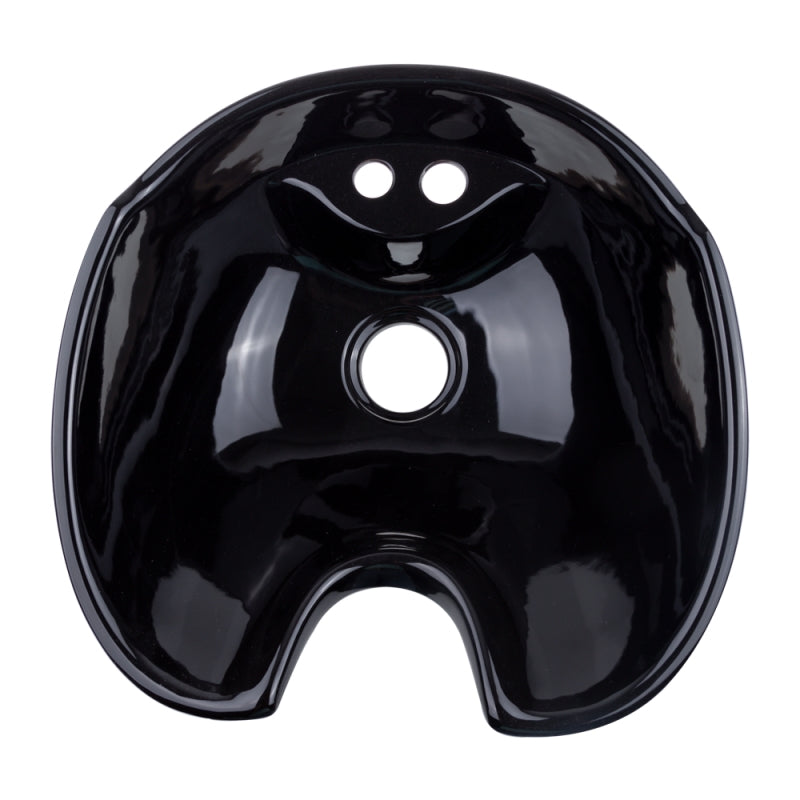Chiuveta scafa coafor din ceramica, negru, adancime 22 cm