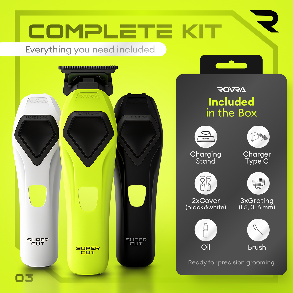 Masina de contur ROVRA - SUPER CUT - 8500 RPM - fara fir
