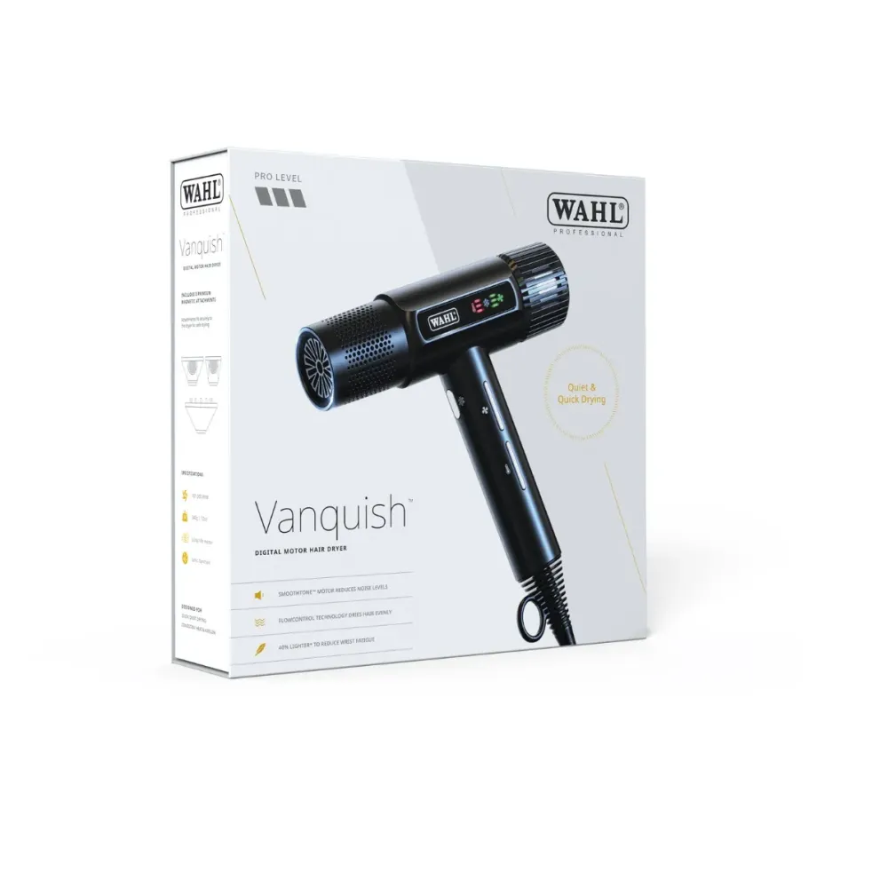 Uscător de Păr Profesional Wahl Vanquish Digital, Culoare: Black