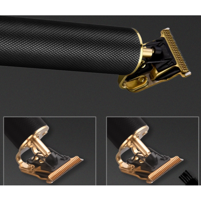 Masina de tuns Karemi, 5 W, cu acumulator, trimmer, incarcare USB, negru