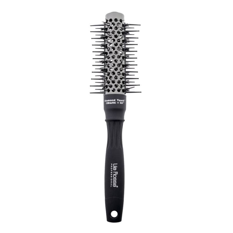Perie profesionala Lila Rossa, Diamond Touch, din ceramica, neagra, DT25
