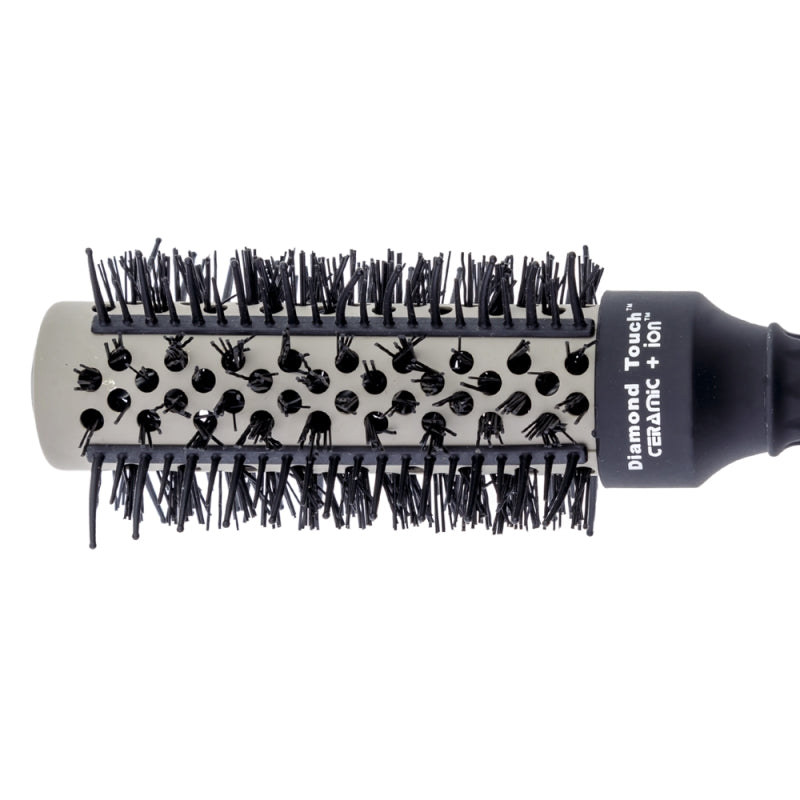 Perie profesionala Lila Rossa Diamond Touch, din ceramica, neagra, dt32