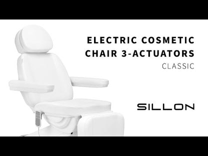 Scaun cosmetic electric SILLON CLASSIC 3 motoare alb