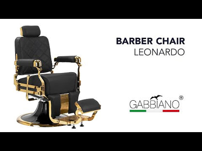 Scaun frizerie Gabbiano Leonardo Gold Black