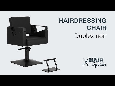 Scaun de coafură Hair System Duplex negru