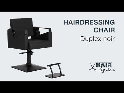 Scaun de coafură Hair System Duplex negru