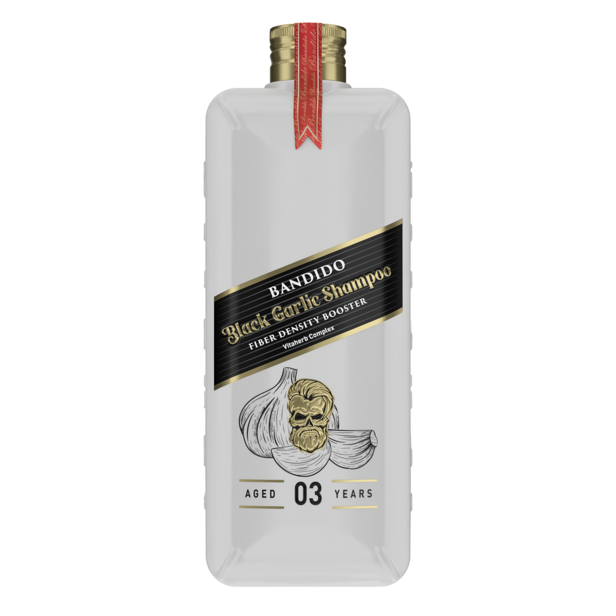 Șampon de Păr Profesional Bandido cu Usturoi Negru, 350ml – Anti-cădere și Regenerare