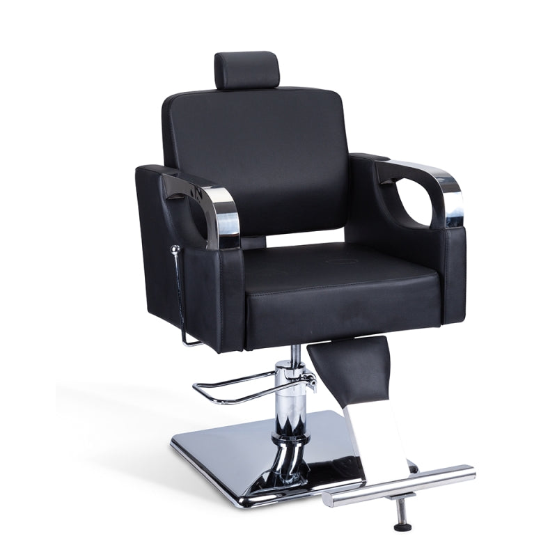 Scaun frizerie, negru, B003